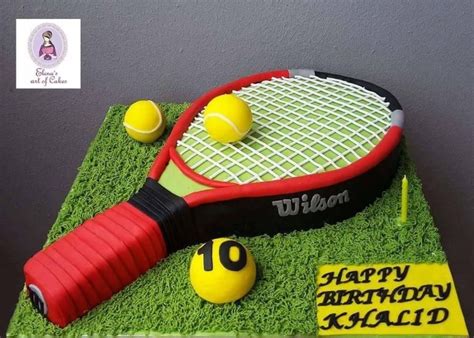 Tennis Racket Cake For Tennis Lovers