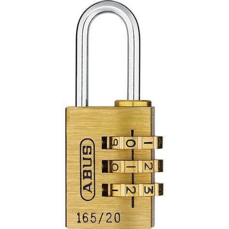 Cadenas à code en laiton anse en acier cémenté 165 40 ABUS Bricozor