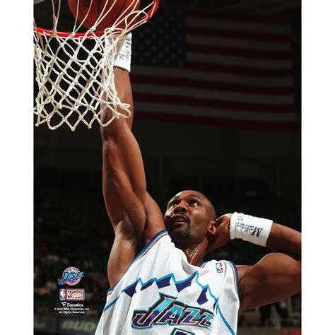 Karl Malone Utah Jazz Unsigned Hardwood Classics Signature Dunk Photograph - Walmart.com