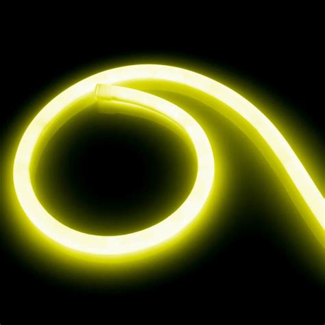 Bobine Néon LED Rond 360 Flexible 120LED m Jaune 50 Mètres