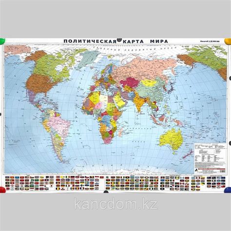 Карта Политическая мира 70*100см 1:28 000 000 (id 106607784)