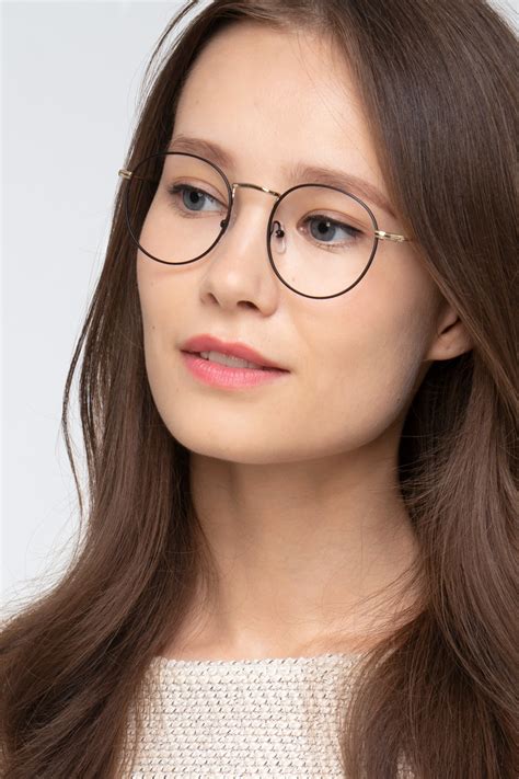 Wistful Round Black Full Rim Eyeglasses Eyebuydirect