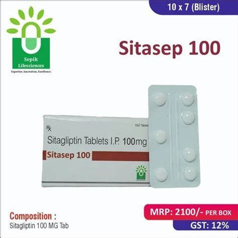 Sitagliptin 100 Mg Tablet At Rs 2100per Box Sitagliptin Tablet In