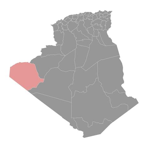 Tinduf provincia mapa administrativo división de Argelia 30819947