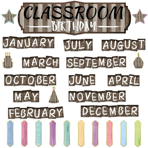 Buy 60 Pcs Home Sweet Classroom Birthday Bulletin Board Classroom Birthday Chart Bulletin Board