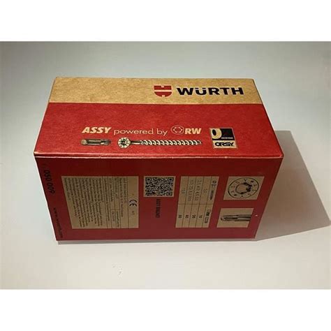 Würth Assy 4 Csmp Rw 20 Lot 1000 Vis Aggloméré 35 X 30 Mm Acier