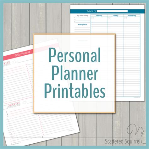 Personal Planner - Free Printables