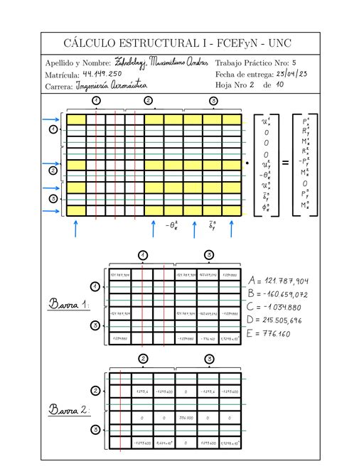 SOLUTION Trabajo Pr Ctico 5 C Lculo Estructural I Zahrebelnyj