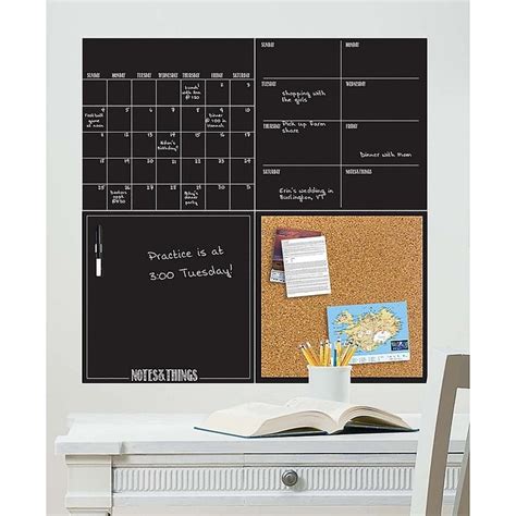 Dry Erase Calendar Cork Board