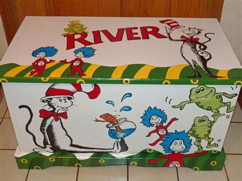 Custom Dr Seuss Toy Box Personalized With By Originalsbybarbmazur