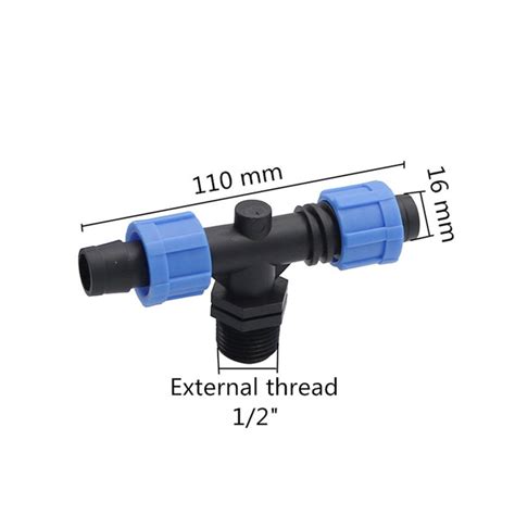 Garden 16mm Drip Tape Locked Connectors 1 2 3 4 Internal External