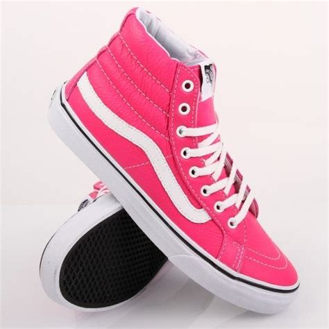 Vans Neon Pink Sk8 Hi Slim