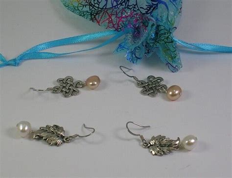 Two Pair Of Pearl Dropper Earrings EBay