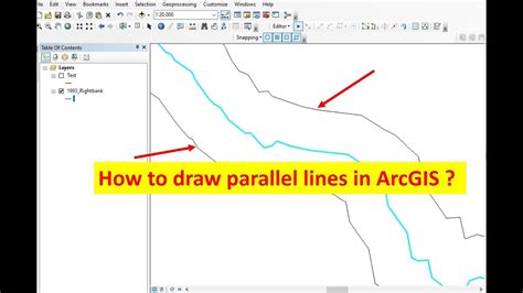 How To Draw Parallel Lines In ArcMap II ArcMap Editor II Copy Parallel