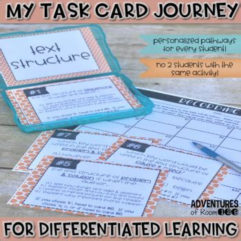 Text Structure Task Cards (Differentiated) by Ciera Harris Teaching