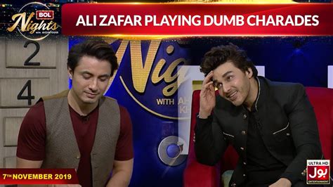 Ali Zafar Playing Dumb Charades BOL Nights With Ahsan Khan BOL