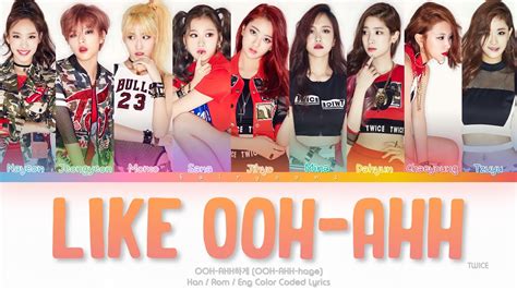 Twice 트와이스 Like Ooh Ahh Ooh Ahh하게 Color Coded Lyrics Hanromeng Youtube