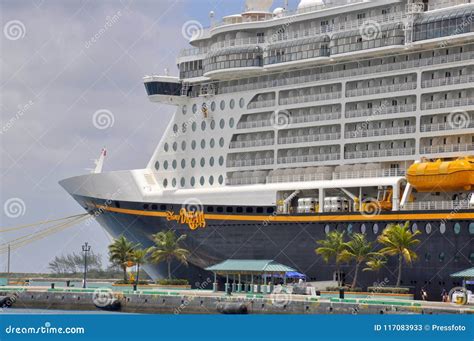 Disney Dream Cruise Ship In Nassau Bahamas Editorial Stock Photo