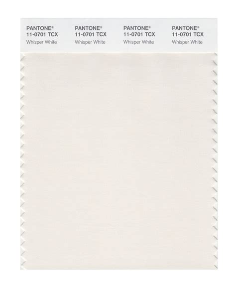 Pantone Smart Color Swatch Card 11 0701 Tcx Whisper White Columbia