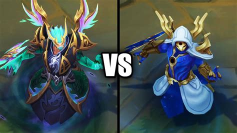 Dragonmancer Kassadin Vs Cosmic Reaver Kassadin Skins Comparison