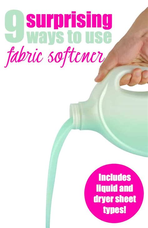 9 Surprising Ways to Use Fabric Softener - Simply Stacie