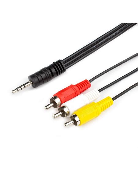 Кабель RCA 3 5 мм Cadena Jack AUX 3 5 mm 3RCA купить по низкой