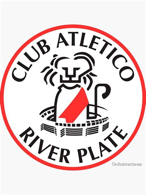 Pegatina River Plate El Mas Grande De Onilustraciones Redbubble