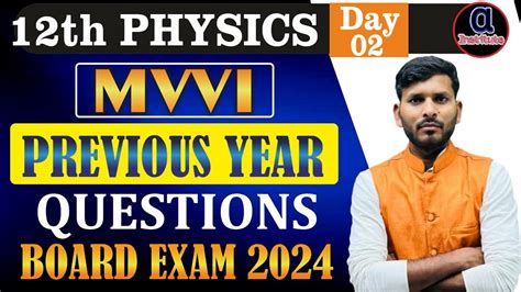 12th Physics Previous Year Questions 2015 To 2024 Physics Class 12 Vvi