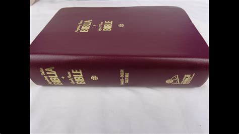 Tagalog English Diglot Bible Burgundy Leather Cover With Thumb Index