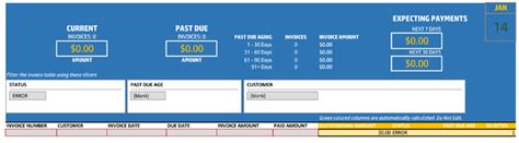 Invoice Tracker Template - Track Invoices With Payment Status