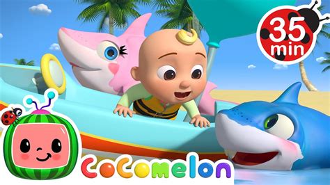 Balloon Boat Race Cocomelon Animal Time Animals For Kids Youtube