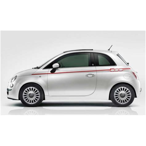 Fiat 500 Sidestripe Sticker Set - Star Sam