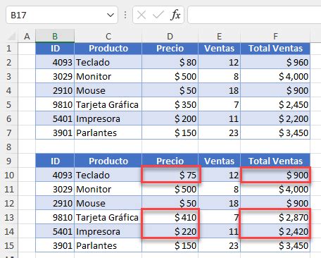 Cómo Comparar Dos Tablas en Excel y Google Sheets Automate Excel