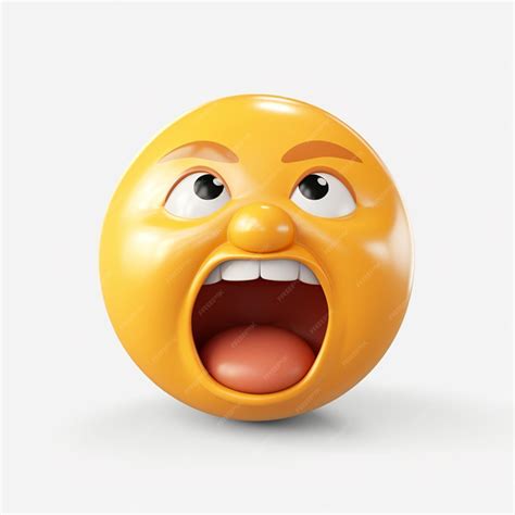 Premium Photo Shaking Face Emoji On White Background High Quality 4k Hdr