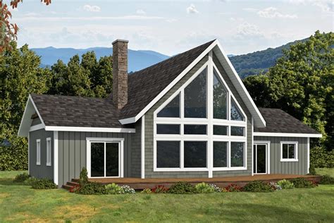 Mountain House Plan with Loft Overlook - 2093 Sq Ft - 350057GH ...