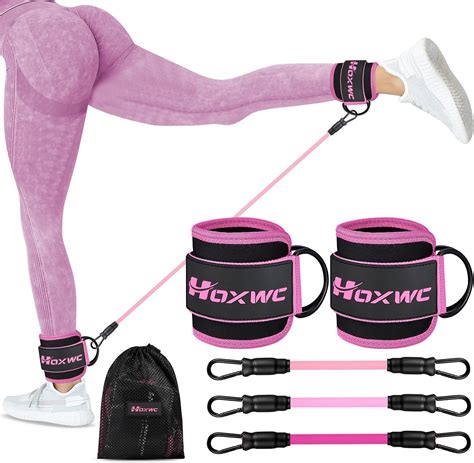 Amazon HOXWC Ankle Bands With Cuffs For Leg And Booty Workouts