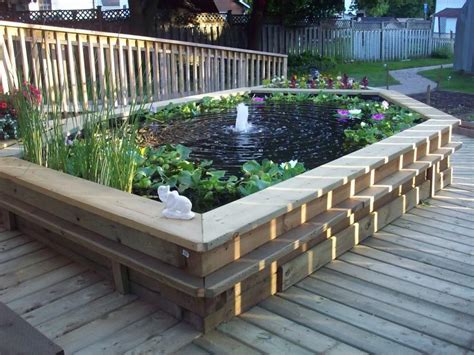 Raised Garden Fish Ponds | Backyard Design Ideas