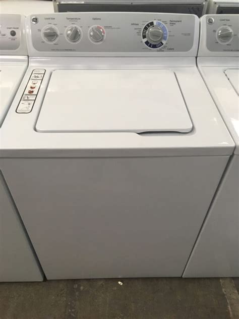 GE Top Load Washer, Stainless Oversize Tub - Appliance Max