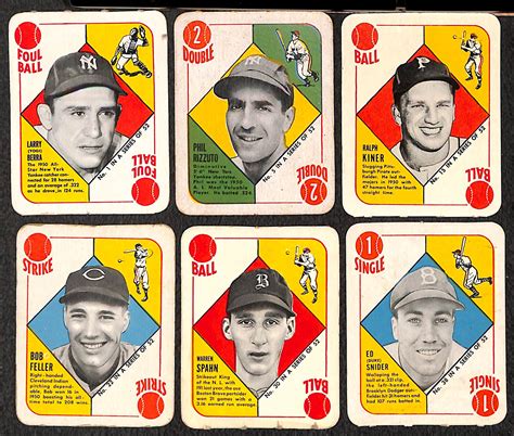 Lot Detail 1951 Topps Redback Complete Set Of 52 Cards 2 Variations