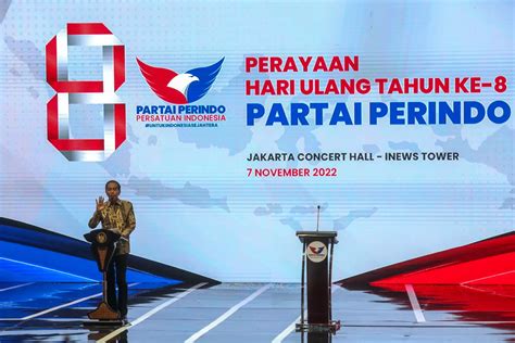 Presiden Jokowi Hadiri Perayaan HUT Ke 8 Partai Perindo Jawa Pos