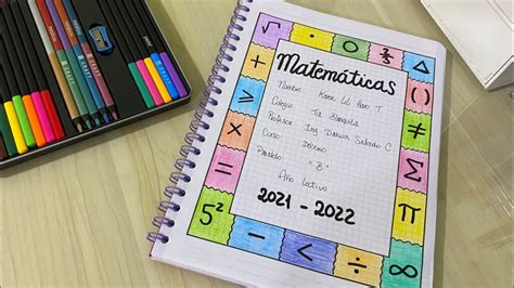 Portadas De Matemáticas Fáciles Para Imprimir Colorear Wikitree©