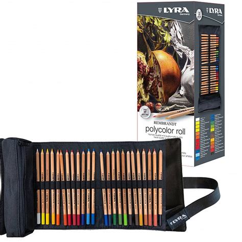 Lyra Rembrandt Polycolor Colored Pencils Roll Set Of 24 Jerry S Artarama