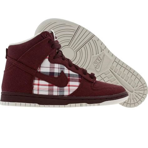 Nike Womens Dunk High Skinny Deep Burgundy Matte Silver Sl