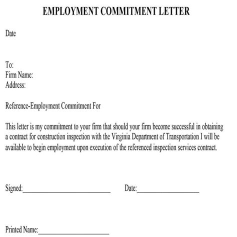 Commitment Letter And How To Make It Impressive To Read Mous Syusa