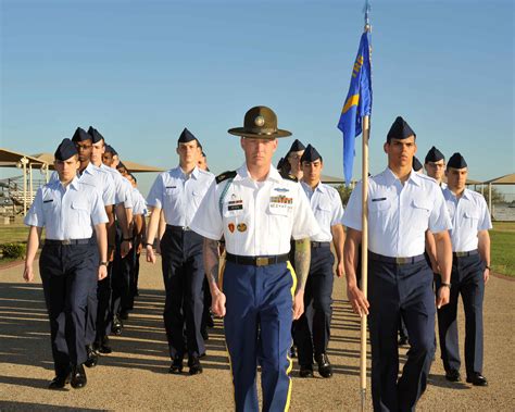 Army Drill Sergeant Pushes Bmt Flight Air Force Article Display