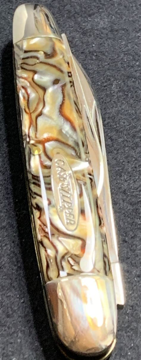 Pocketknife Case 73091 1993 Whittler Caramel Swirl Zipper 100 Made KP