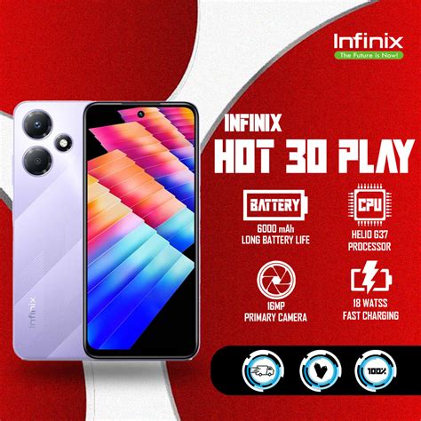 Infinix Hot 30 Play 8gb Rom 128gb Rom 68 Lcd Helio G37 6000