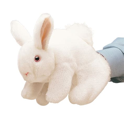 White Bunny Rabbit Hand Puppet Folkmanis