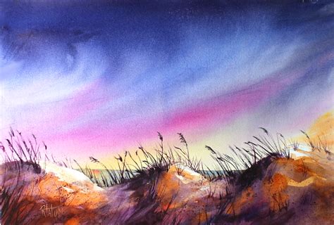 Watercolor Sand Dunes At PaintingValley Explore Collection Of