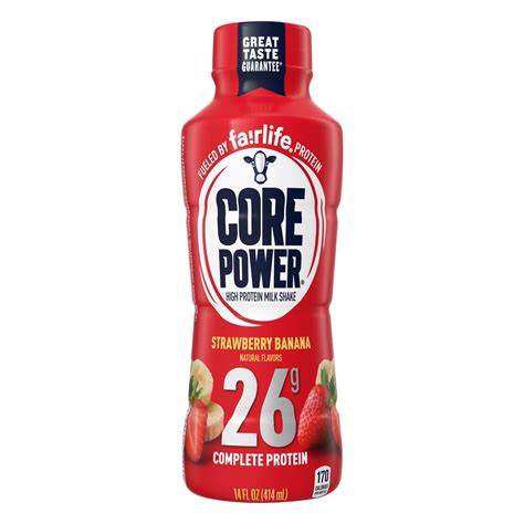 Core Power Complete 26g Protein Shake Strawberry Banana Shop Diet And Fitness At H E B